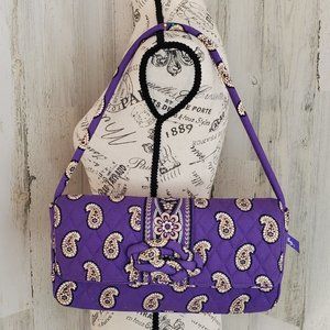 VERA BRADLEY SIMPLY VIOLET SHOULDER BAG